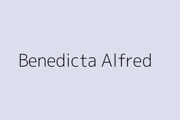 Benedicta Alfred